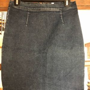 Silence and Noise Stretchy Jean Pencil Skirt